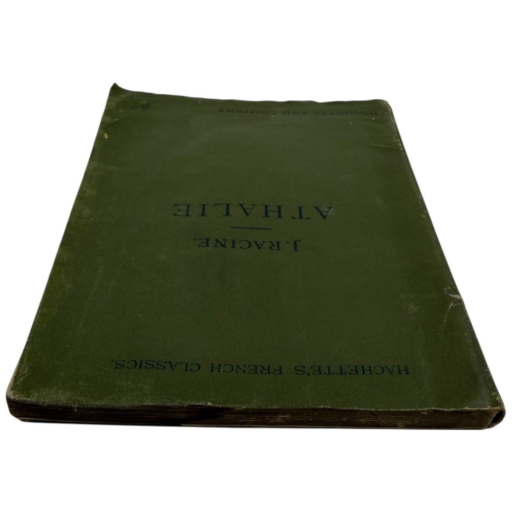 J. Racine Athalie‎ French Tragedy Book 1898 Hachette French Classics Vintage